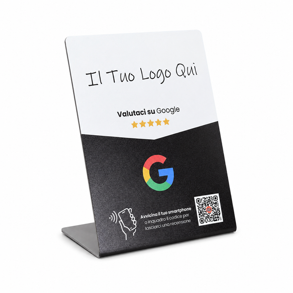 Google Review Sign - Premium Design - Custom Logo