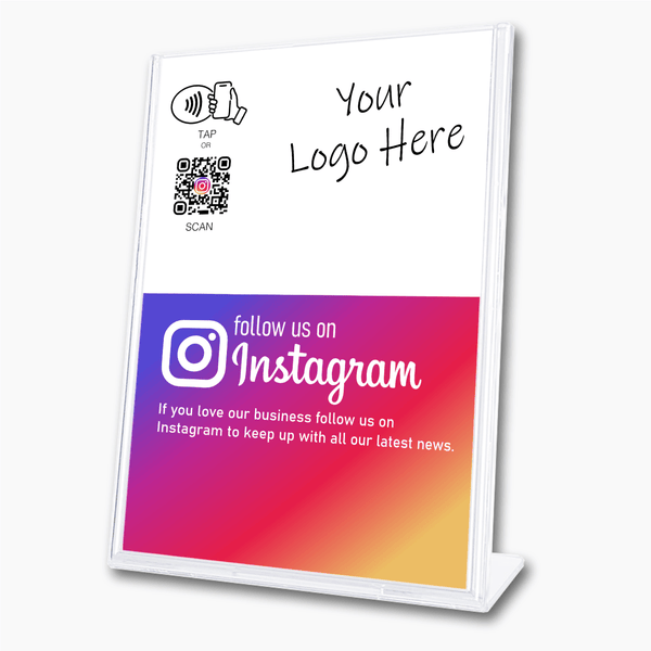 Follow us on Instagram Sign - Tap or Scan - 224 Italy