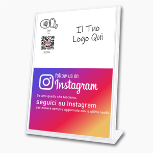 Follow us on Instagram Sign - Tap or Scan - 224 Italy