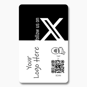 Follow us on X Card - Tap and Scan - 224 Italy