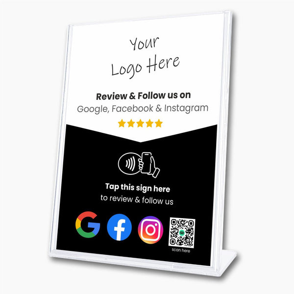 Google Facebook & Instagram Multilink Review & Follow Stand - 224 Italy