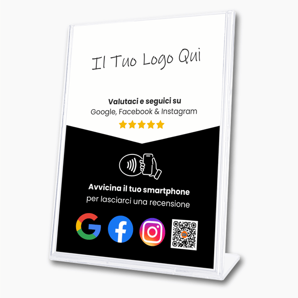 Google Facebook & Instagram Multilink Review & Follow Stand - 224 Italy