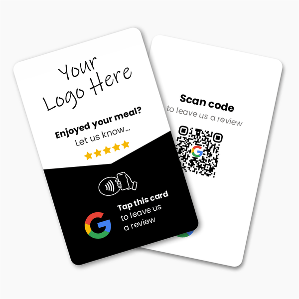 Google Restaurant Review Card & A6 Sign Bundle - Custom Branded - Tap and Scan - 224 Italy