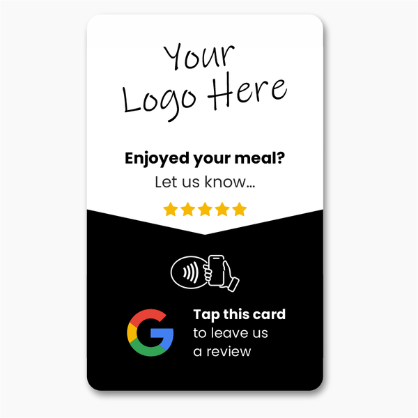 Google Restaurant Review Card & A6 Sign Bundle - Custom Branded - Tap and Scan - 224 Italy