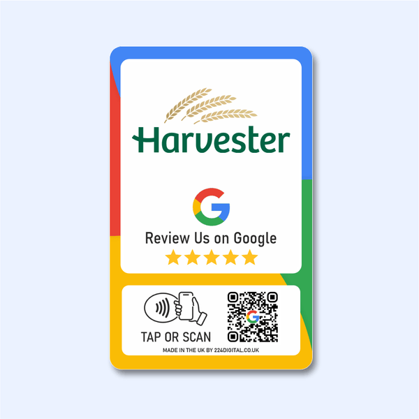 Google Review Card - Custom Branded - Tap and Scan - 224 Italy