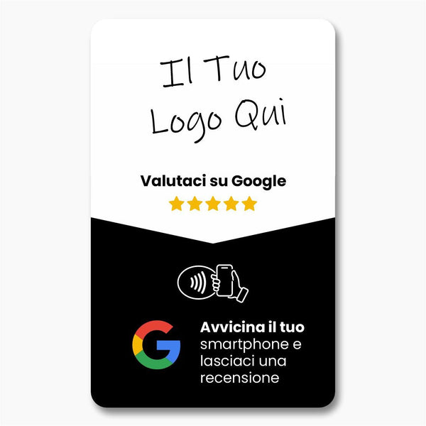 Google Review Card - Custom Branded - Tap and Scan - 224 Italy