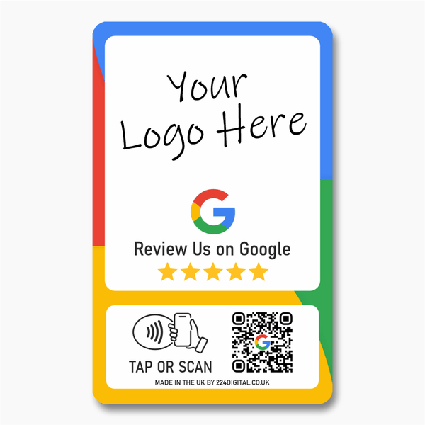 Google Review Card - Custom Branded - Tap and Scan - 224 Italy