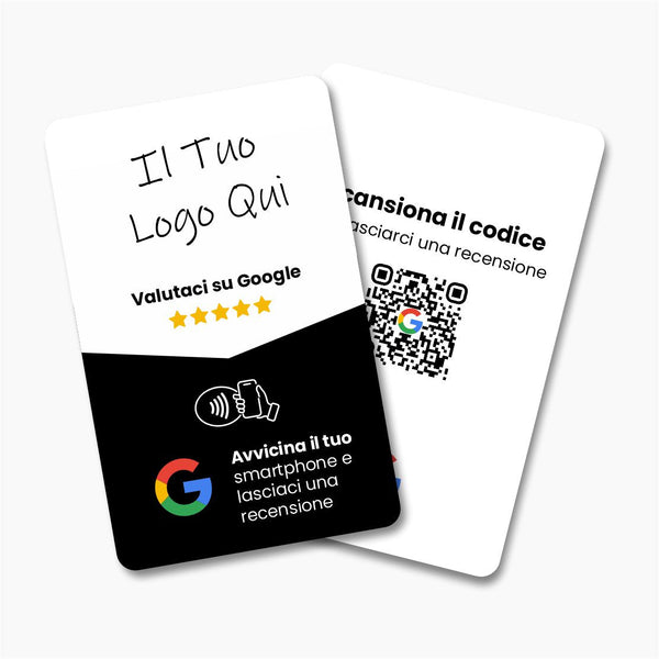 Google Review Card - Custom Branded - Tap and Scan - 224 Italy