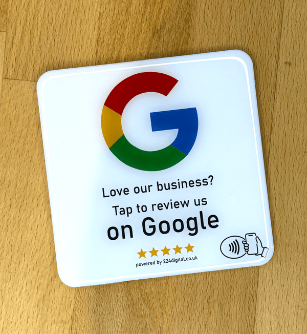 Google Review Plate - Self Adhesive - NFC only - 224 Italy