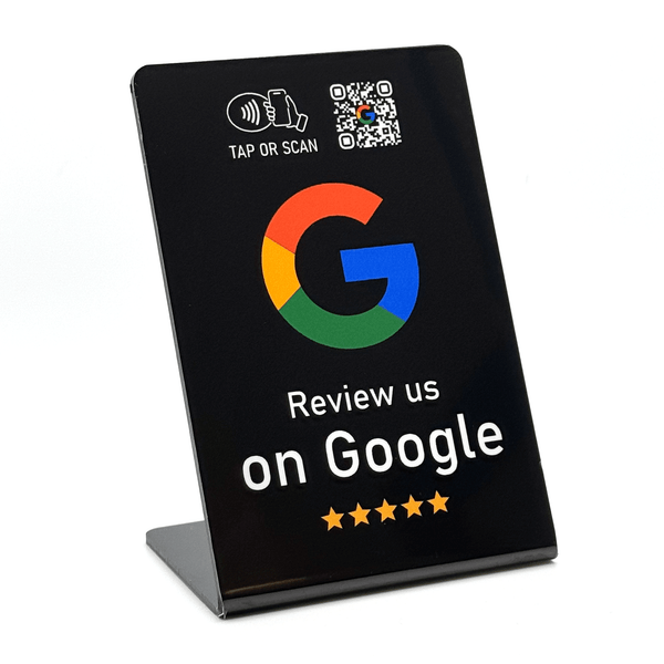 Google Review Sign - Premium Design - Custom Logo - 224 Italy
