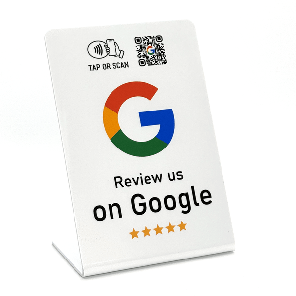 Google Review Sign - Premium Design - Custom Logo - 224 Italy