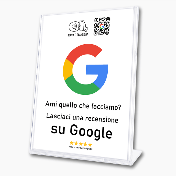 Google Tap to Review Sign in Italian - 224 Italy