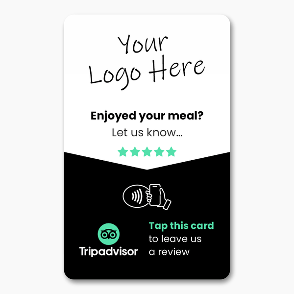 Tripadvisor Restaurant Review Card & A6 Sign Bundle - Custom Branded - Tap and Scan - 224 Italy