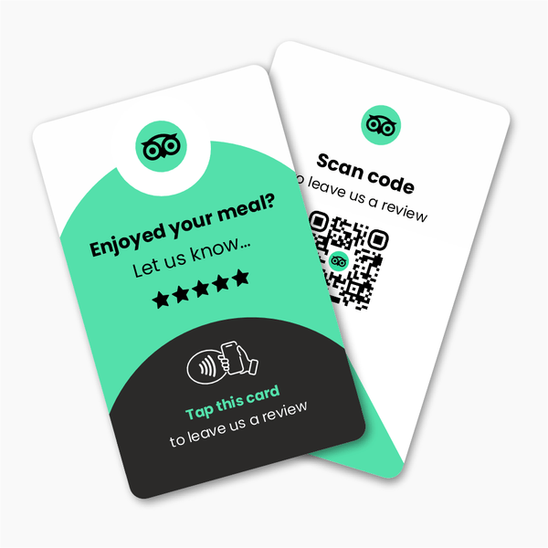 Tripadvisor Restaurant Review Card & A6 Sign Bundle - Tap and Scan - 224 Italy